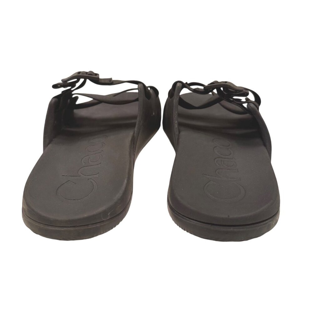 Chaco Chillos Slide Black Side 9 NWB Slip On Sandal EU 42 Men's - Picture 12 of 13